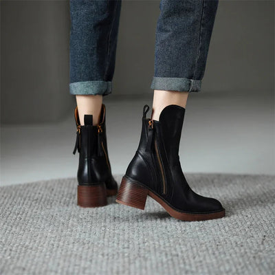 Hayden Klara™ | Leather Ankle Boots