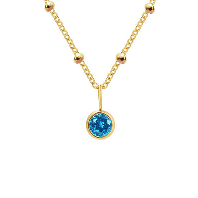 Hayden Jovy | Stainless Steel Danity Birthstone Necklace