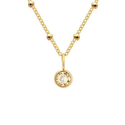 Hayden Jovy | Stainless Steel Danity Birthstone Necklace