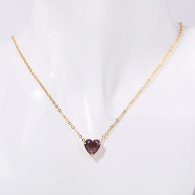Hayden Sage | Birthstone Necklace Hearth Stone