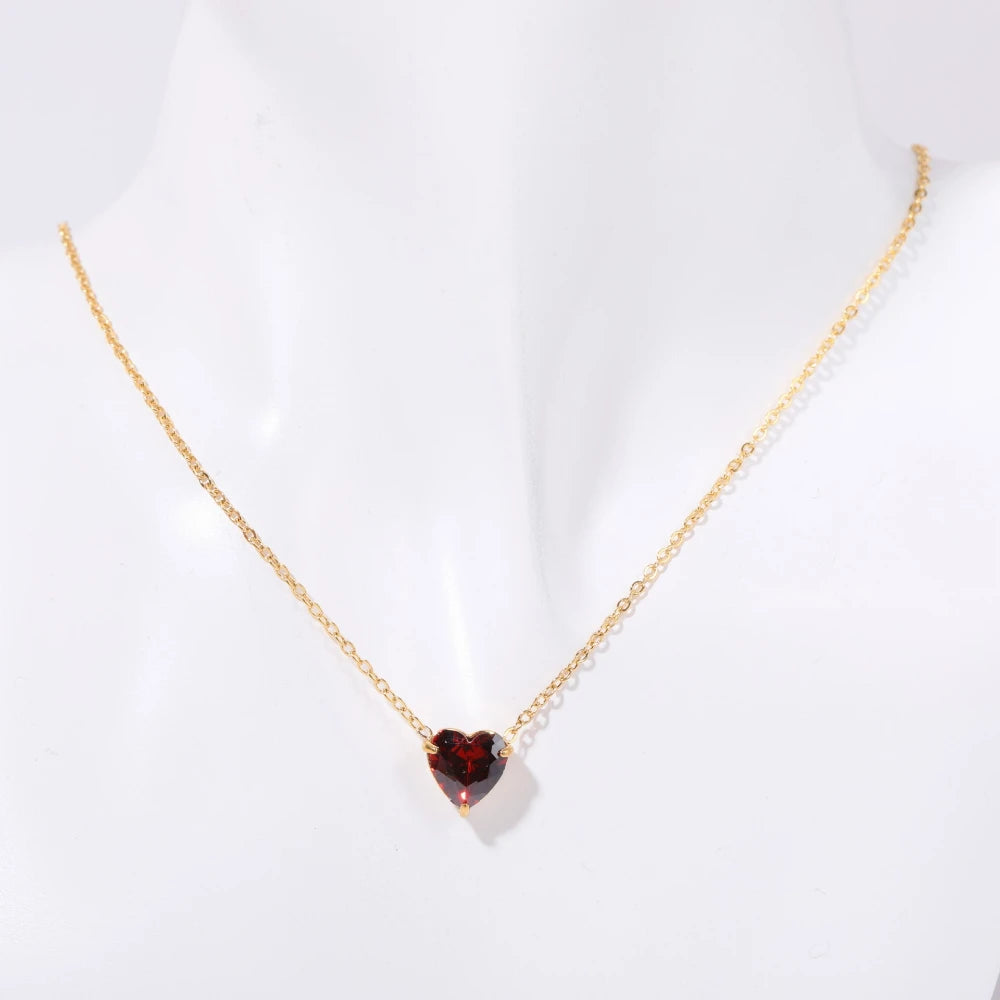 Hayden Sage | Birthstone Necklace Hearth Stone