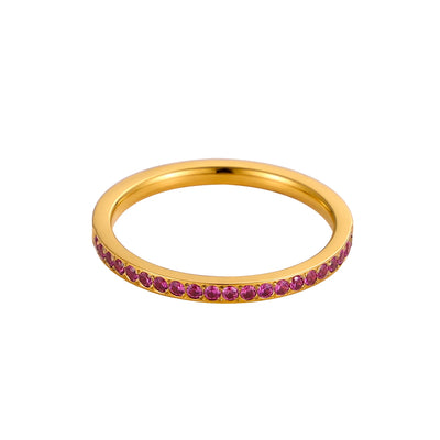 Hayden Carla |  Mini Zircon Birthstone Rings