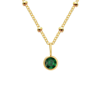 Hayden Jovy | Stainless Steel Danity Birthstone Necklace