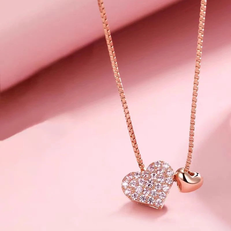 Hayden Keli | Silver Heart Pennant Necklace