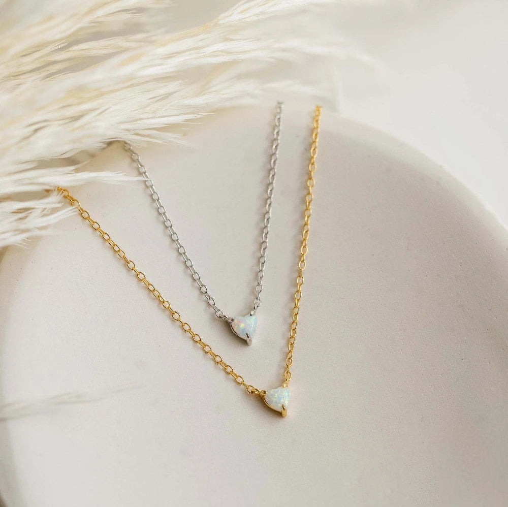 Hayden Sage | Birthstone Necklace Hearth Stone
