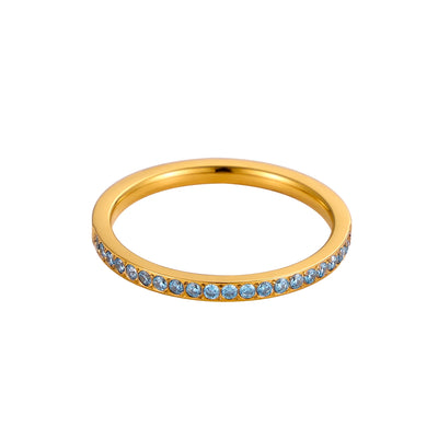Hayden Carla |  Mini Zircon Birthstone Rings