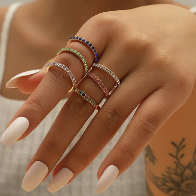 Hayden Carla |  Mini Zircon Birthstone Rings