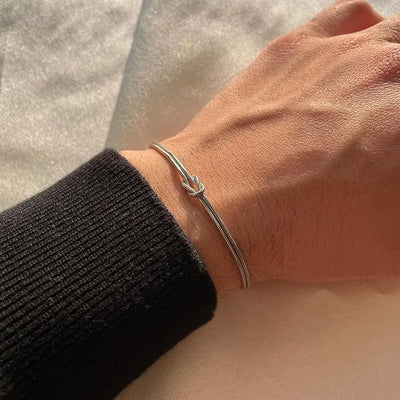 Hayden Dakota | Stainless Steel Love Knot Bracelet