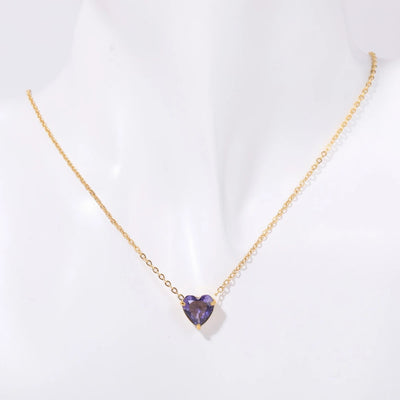 Hayden Sage | Birthstone Necklace Hearth Stone