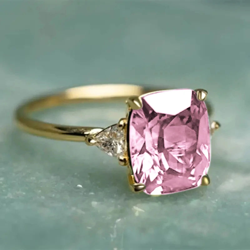 Hayden Luck | Green Zirconia Ring in Gold