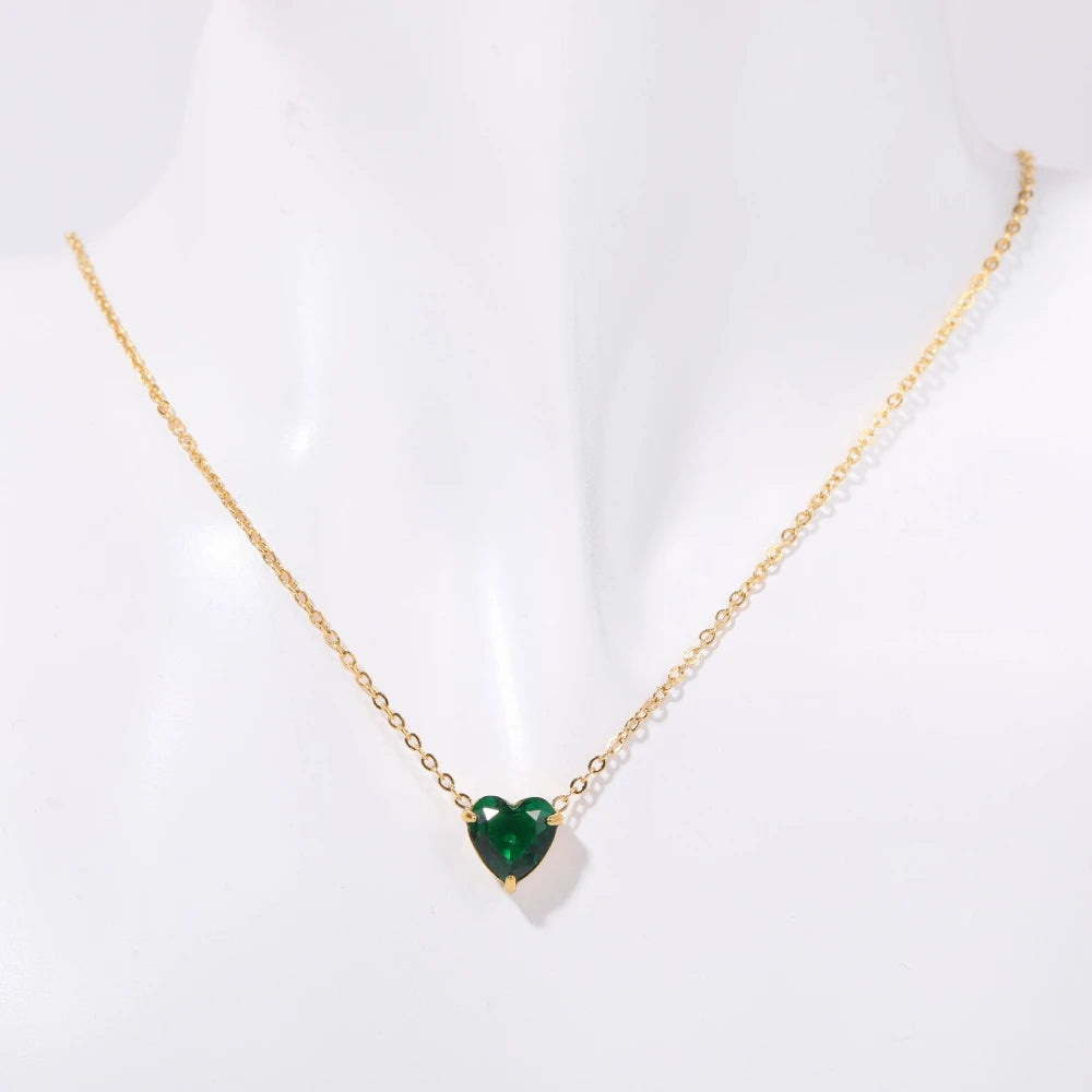 Hayden Sage | Birthstone Necklace Hearth Stone