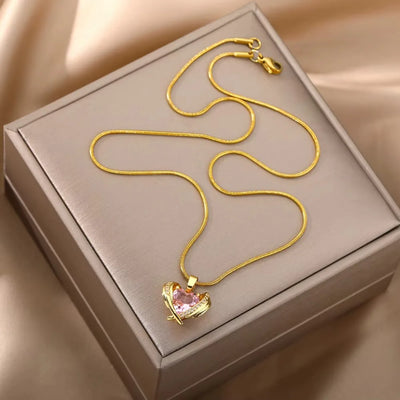 Hayden Addie | Bohemia Pink Cubic Zirconia Necklace