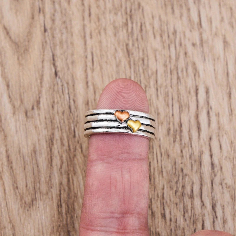Hayden Gwenn | Bohemian Vintage Multi-Layered Heart Ring