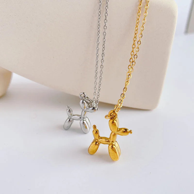 Hayden Abigail | 3D Balloon Dog Pendant Necklaces