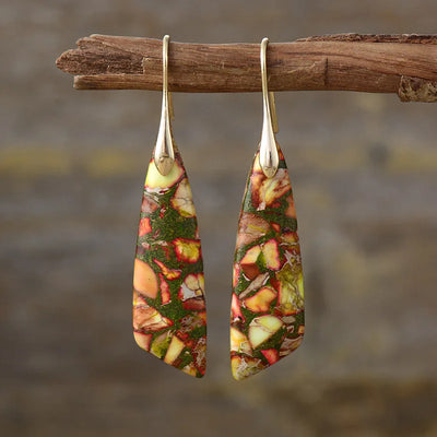 Hayden Amelia | Vintage Earrings With Colored Natural Stones