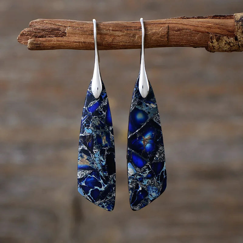 Hayden Amelia | Vintage Earrings With Colored Natural Stones