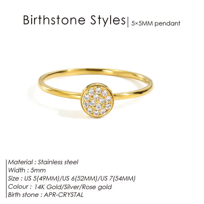 Hayden Emery | Zirconia Birthstone Ring