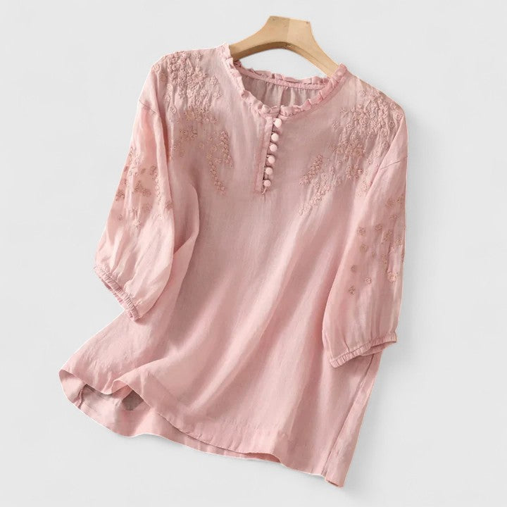 Hayden Leni | Elegant Button-Front Blouse