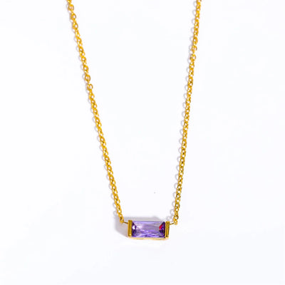 Hayden Nevaeh | Stainless Steel Birthstone Necklace