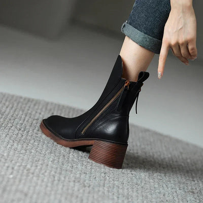 Hayden Klara™ | Leather Ankle Boots