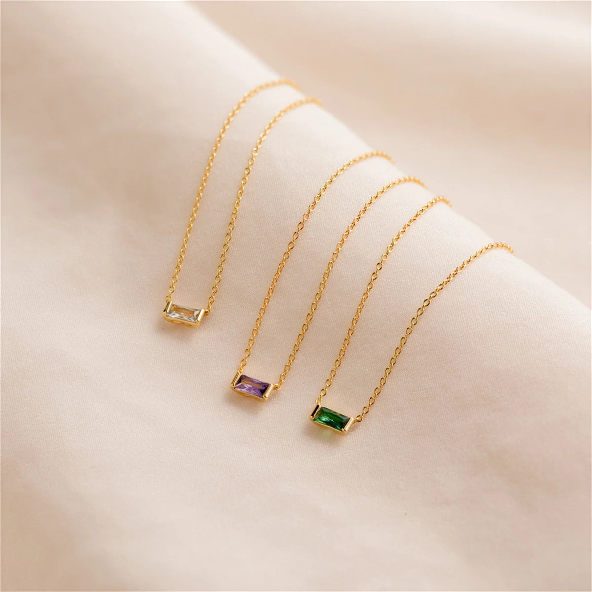 Hayden Nevaeh | Stainless Steel Birthstone Necklace