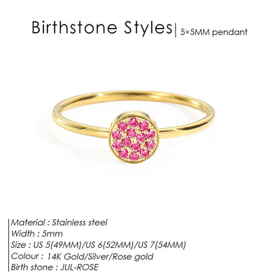 Hayden Emery | Zirconia Birthstone Ring