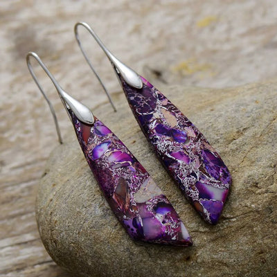 Hayden Amelia | Vintage Earrings With Colored Natural Stones