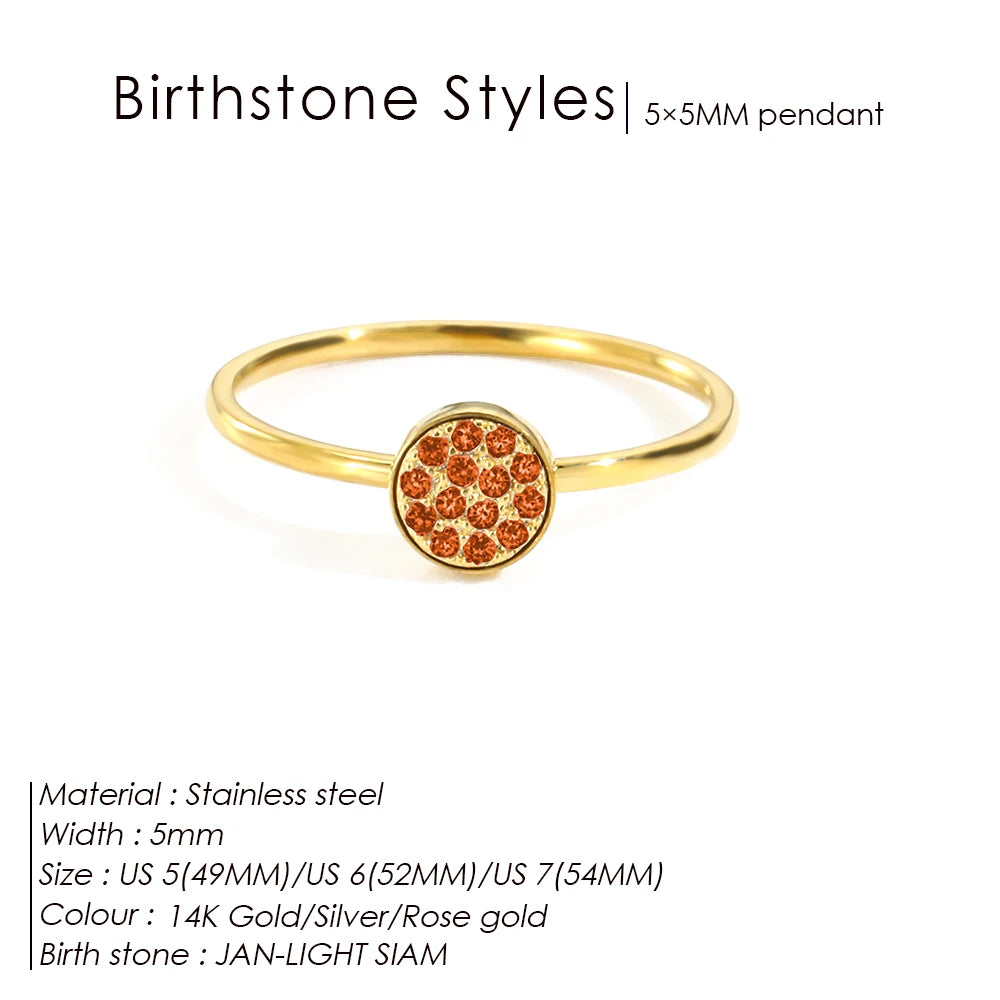 Hayden Emery | Zirconia Birthstone Ring