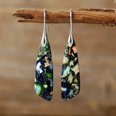 Hayden Amelia | Vintage Earrings With Colored Natural Stones