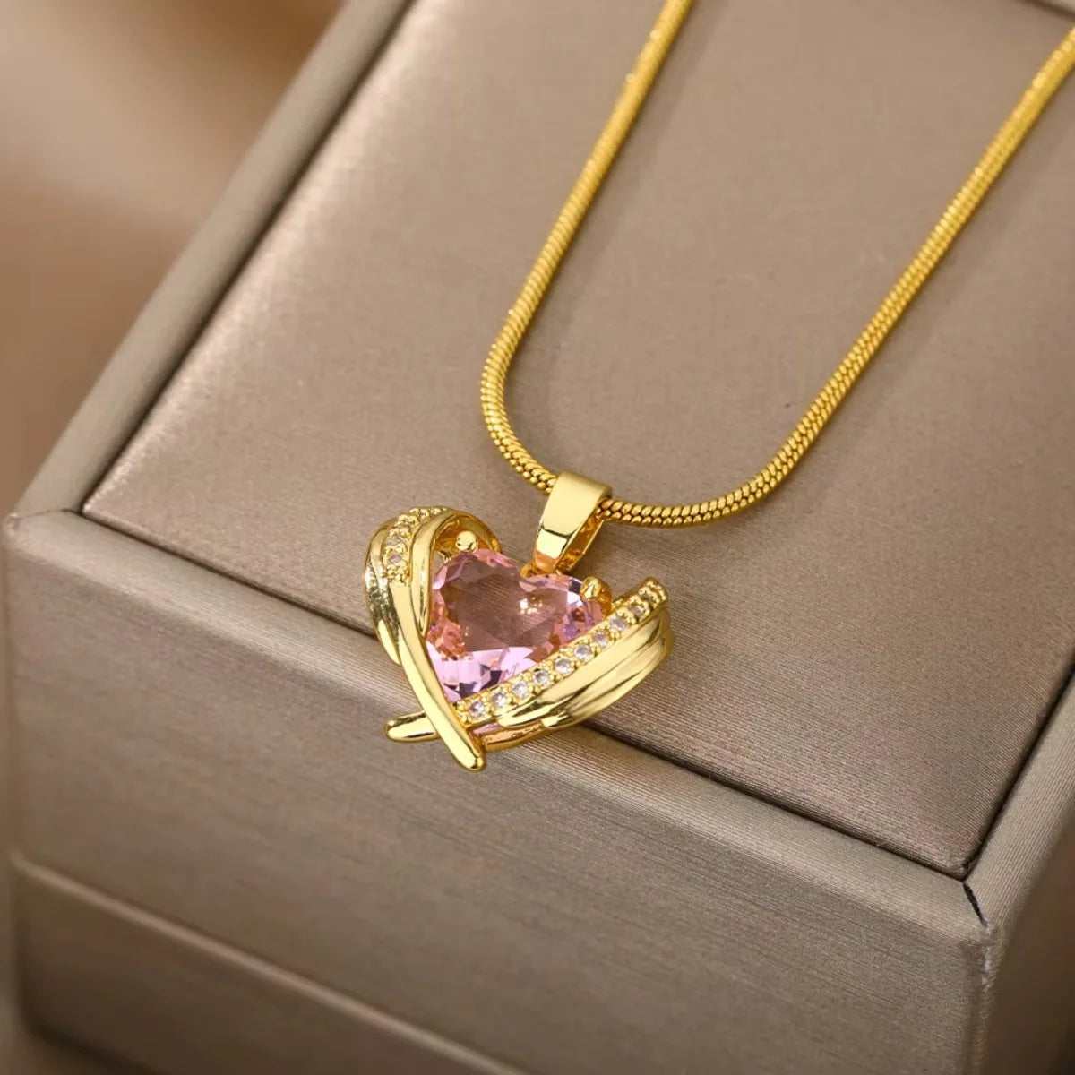 Hayden Addie | Bohemia Pink Cubic Zirconia Necklace