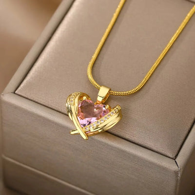 Hayden Addie | Bohemia Pink Cubic Zirconia Necklace