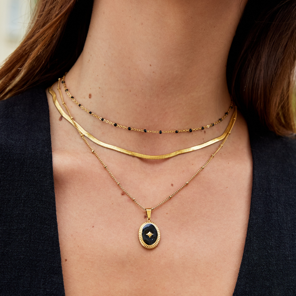 Hayden Tatum | Snake Chain Gold Necklace