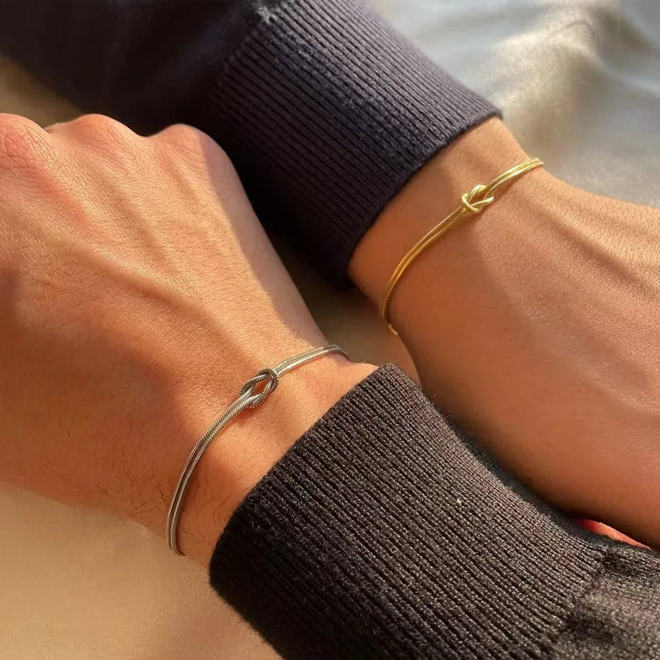Hayden Dakota | Stainless Steel Love Knot Bracelet