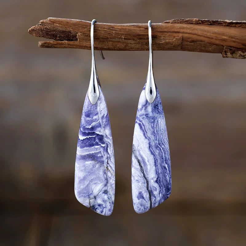Hayden Amelia | Vintage Earrings With Colored Natural Stones