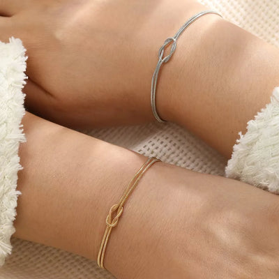 Hayden Dakota | Stainless Steel Love Knot Bracelet