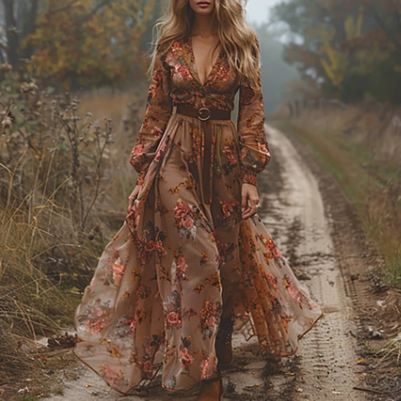 Hayden Auré | Boho Floral Maxi Dress