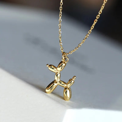 Hayden Abigail | 3D Balloon Dog Pendant Necklaces