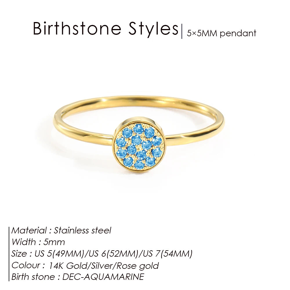 Hayden Emery | Zirconia Birthstone Ring