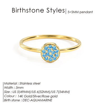 Hayden Emery | Zirconia Birthstone Ring