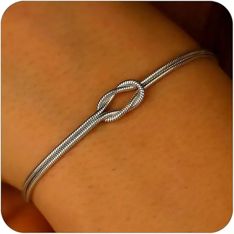 Hayden Dakota | Stainless Steel Love Knot Bracelet