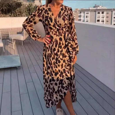 Hayden Romilly | Printed V-Neck Sexy Dress