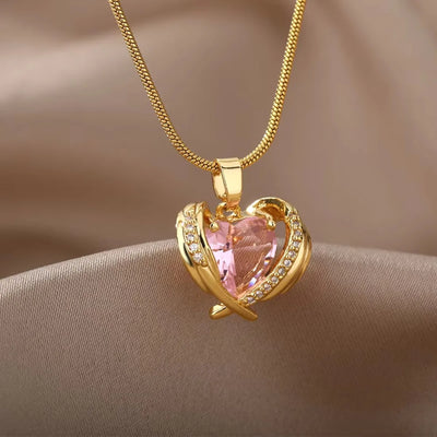 Hayden Addie | Bohemia Pink Cubic Zirconia Necklace