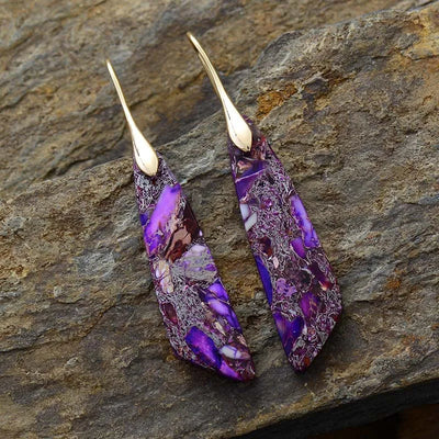 Hayden Amelia | Vintage Earrings With Colored Natural Stones