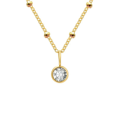 Hayden Jovy | Stainless Steel Danity Birthstone Necklace