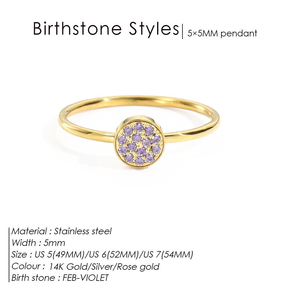 Hayden Emery | Zirconia Birthstone Ring