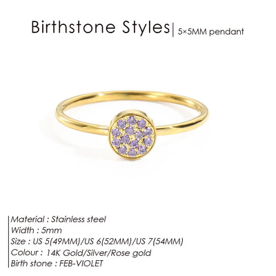 Hayden Emery | Zirconia Birthstone Ring
