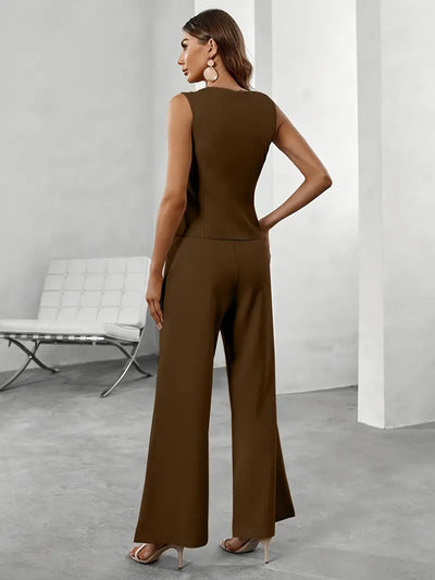 Hayden Embria |  Women’s Sleeveless Two-Piece Jumpsuit