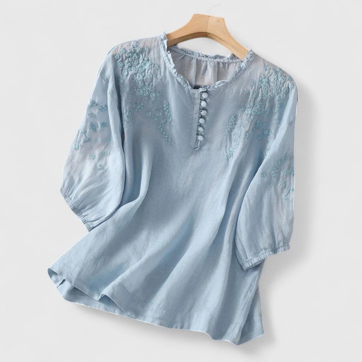 Hayden Leni | Elegant Button-Front Blouse