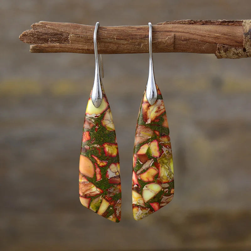 Hayden Amelia | Vintage Earrings With Colored Natural Stones