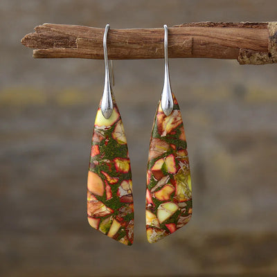 Hayden Amelia | Vintage Earrings With Colored Natural Stones